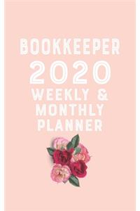 bookkeeper 2020 Monthly Weekly Planner bookkeeper Occupation Planner A beautiful