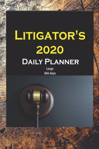 Litigator's 2020 Daily Planner Large 366 days