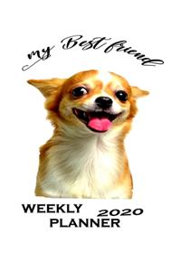 weekly planner my best friend 2020