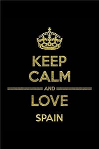 KEEP CALM AND LOVE SPAIN Notebook