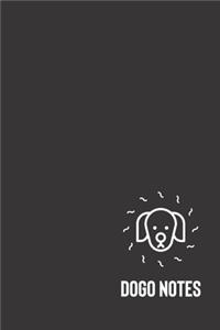 dogo notes: small lined Dog Notebook / Travel Journal to write in (6'' x 9'') 120 pages