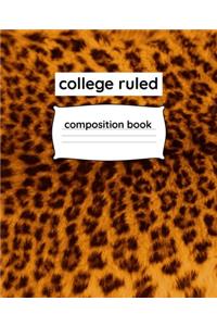 College Ruled Composition Book