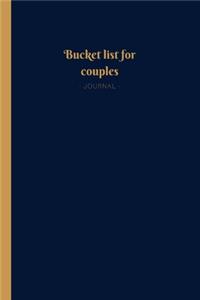 Bucket List Journal for Couples