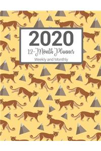 2020 12-Month Planner Weekly and Monthly