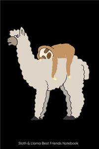 Sloth & Llama Best Friends Notebook