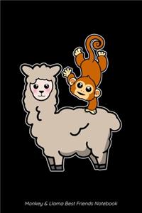 Monkey & Llama Best Friends Notebook