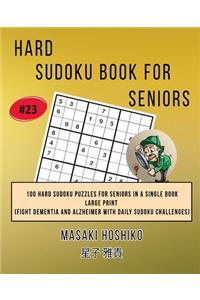 Hard Sudoku Book For Seniors # 23