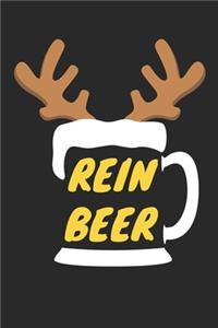 Reinbeer Notebook - Beer Lover Journal - Christmas Diary