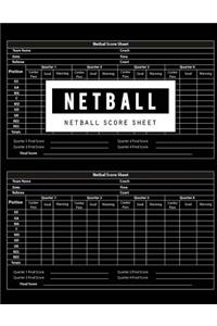 Netball Score Sheet