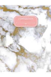 Wide Ruled Composition Notebook 7.44 X 9.69 in L 100 Page