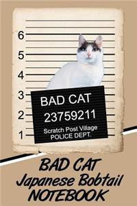 Bad Cat Japanese Bobtail Notebook