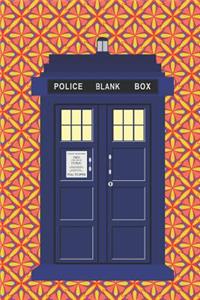 Tardis Blank Sketchbook