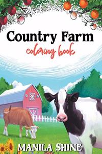 Country Farm Coloring Book