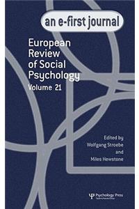 European Review of Social Psychology: Volume 21