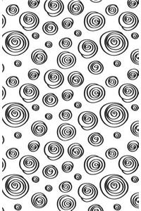 Journal Notebook Abstract Whorls Black and White