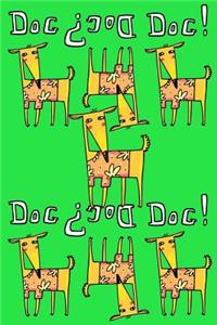 Bullet Journal Notebook for Dog Lovers, Orange Dogs in a Row 3