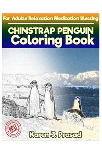 CHINSTRAP PENGUIN Coloring book for Adults Relaxation Meditation Blessing
