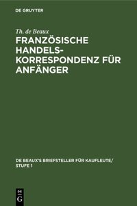 Französische Handelskorrespondenz Für Anfänger