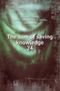 sum of saving knowledge