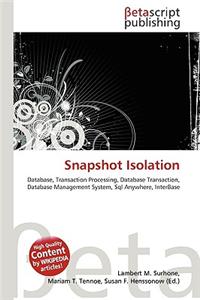 Snapshot Isolation