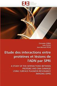Etude Des Interactions Entre Prot�ines Et L�sions de l''adn Par Spri