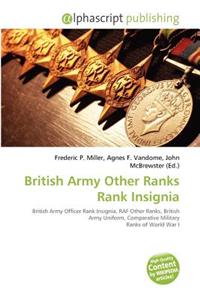 British Army Other Ranks Rank Insignia