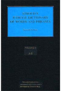 Stroud’s Judicial Dictionary(3 Volumes), 7/e