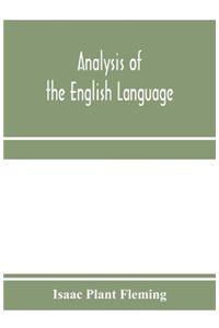 Analysis of the English language