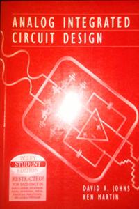 Analog Integrated Circuit Design/ Johns