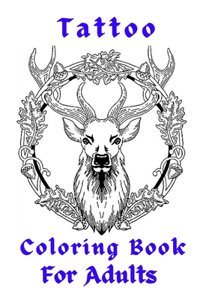 Tattoo Coloring Book For Adults