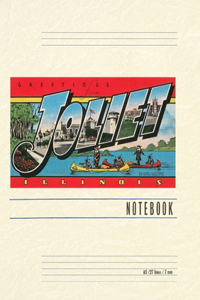 Vintage Lined Notebook Greetings from Joliet, Illinois