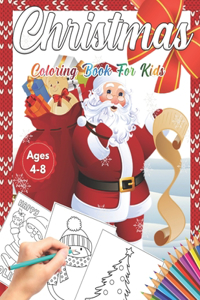 Christmas Coloring Book for Kids Ages 4-8