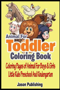 Animal For Toddler Coloring Book