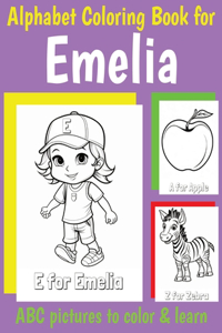 ABC Coloring Book for Emelia