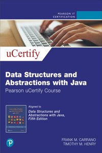 Data Structures and Abstractions with Java Pearson Ucertify Course Access Code Card