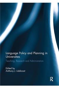 Language Policy and Planning in Universities
