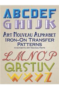 Art Nouveau Alphabet Iron-On Transfer Patterns