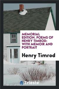 Poems of Henry Timrod
