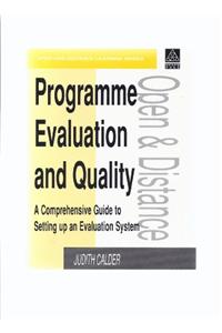 Programme Evaluation and Quality