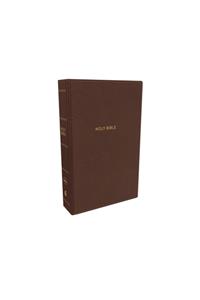 NKJV, Deluxe Reference Bible, Super Giant Print, Imitation Leather, Brown, Red Letter Edition, Comfort Print