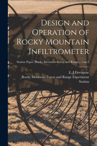 Design and Operation of Rocky Mountain Infiltrometer; no.5