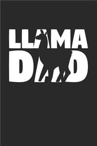 Llama Notebook 'Llama Dad' - Llama Diary - Father's Day Gift for Animal Lover - Mens Writing Journal