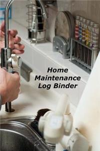 Home Maintenance Log Binder
