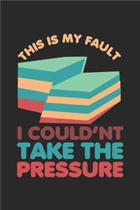 This is my fault I Coudn't take the pressure