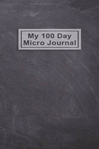 My 100 Day Micro Journal
