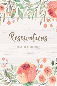 Reservations Book for Restaurant
