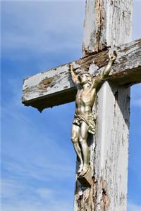 Jesus Christ Sculpture on a Wooden Cross Journal