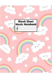 Blank Sheet Music Notebook