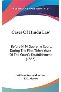 Cases Of Hindu Law
