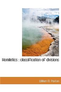 Homiletics: Classification of Divisions
